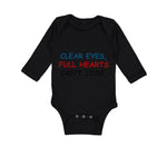 Long Sleeve Bodysuit Baby Clear Eyes, Full Hearts Can'T Lose. Funny Humor Cotton - Cute Rascals