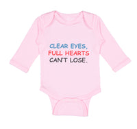 Long Sleeve Bodysuit Baby Clear Eyes, Full Hearts Can'T Lose. Funny Humor Cotton - Cute Rascals