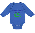 Long Sleeve Bodysuit Baby Grandpa's Soon Golfing Buddy Golf Grandpa Grandfather - Cute Rascals