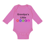 Long Sleeve Bodysuit Baby Grandpa's Little Angel Grandpa Grandfather Cotton - Cute Rascals