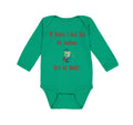 Long Sleeve Bodysuit Baby Course Look Mailman He's Daddy Dad Father's Cotton