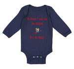 Long Sleeve Bodysuit Baby Course Look Mailman He's Daddy Dad Father's Cotton - Cute Rascals