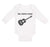 Long Sleeve Bodysuit Baby My Daddy Plays Guitar Dad Father's Day B Cotton