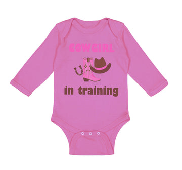 Long Sleeve Bodysuit Baby Cowgirl in Training Western Style C Boy & Girl Clothes