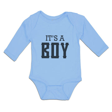 Long Sleeve Bodysuit Baby It's A Boy Boy & Girl Clothes Cotton