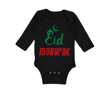 Long Sleeve Bodysuit Baby Eid Mubarak Arabic Boy & Girl Clothes Cotton