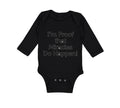 Long Sleeve Bodysuit Baby I'M Proof That Miracles Do Happen! Christian Cotton