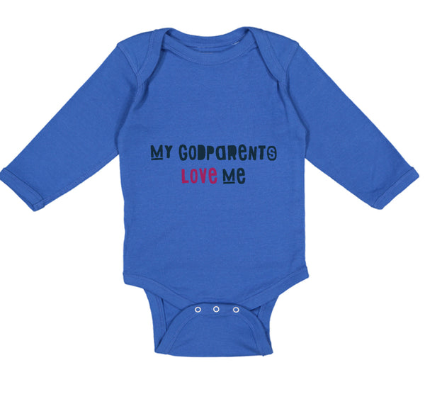 Long Sleeve Bodysuit Baby My Godparents Love Me B Boy & Girl Clothes Cotton