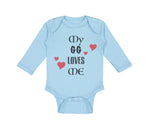 Long Sleeve Bodysuit Baby My Gg Loves Me Grandma Grandmother Funny Cotton