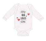 Long Sleeve Bodysuit Baby My Gg Loves Me Grandma Grandmother Funny Cotton