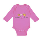 Long Sleeve Bodysuit Baby Hatched by 2 Chicks Gay Lgbtq Style A Cotton - Cute Rascals