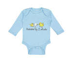 Long Sleeve Bodysuit Baby Hatched by 2 Chicks Gay Lgbtq Style A Cotton - Cute Rascals