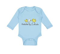 Long Sleeve Bodysuit Baby Hatched by 2 Chicks Gay Lgbtq Style A Cotton - Cute Rascals