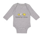 Long Sleeve Bodysuit Baby Hatched by 2 Chicks Gay Lgbtq Style A Cotton - Cute Rascals