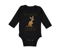 Long Sleeve Bodysuit Baby I'M A Little Roo Safari Boy & Girl Clothes Cotton