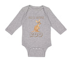 Long Sleeve Bodysuit Baby I'M A Little Roo Safari Boy & Girl Clothes Cotton