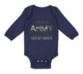 Long Sleeve Bodysuit Baby Future Army Ranger like My Daddy Military Cotton