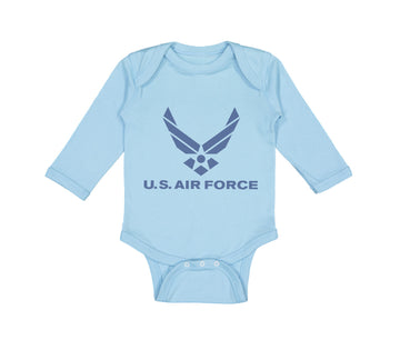 Long Sleeve Bodysuit Baby U.S Air Force Boy & Girl Clothes Cotton