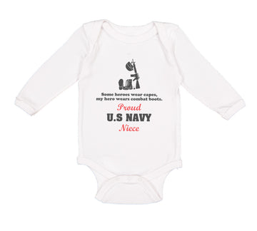 Long Sleeve Bodysuit Baby Some Heroes Wear Caps My Hero Wears Boy & Girl Clothes