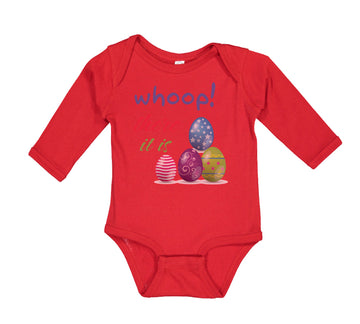 Long Sleeve Bodysuit Baby Whoop! There It Is Egg Easter Boy & Girl Clothes