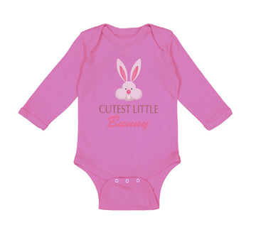 Long Sleeve Bodysuit Baby Cutest Little Bunny Easter Boy & Girl Clothes Cotton