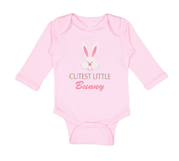 Long Sleeve Bodysuit Baby Cutest Little Bunny Easter Boy & Girl Clothes Cotton