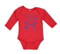 Long Sleeve Bodysuit Baby Born with Sticks in My Hands Drummer Funny Humor