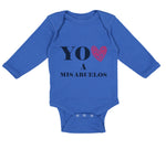 Long Sleeve Bodysuit Baby You Heart A Mis Abuelos Funny Humor Boy & Girl Clothes