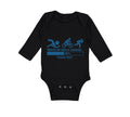 Long Sleeve Bodysuit Baby Triathlon Skills Loading Please Wait Funny Humor