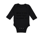 Long Sleeve Bodysuit Baby What Is This Word "No" You Speak of Funny Humor Cotton