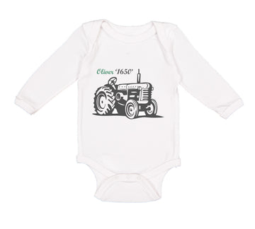 Long Sleeve Bodysuit Baby Oliver Tractors Funny Humor Boy & Girl Clothes Cotton