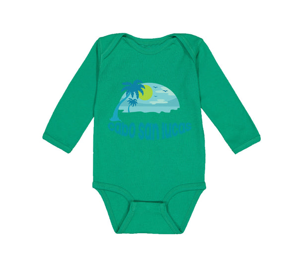 Long Sleeve Bodysuit Baby Cabo San Lucas Sunset Ocean Sea Life Cotton - Cute Rascals