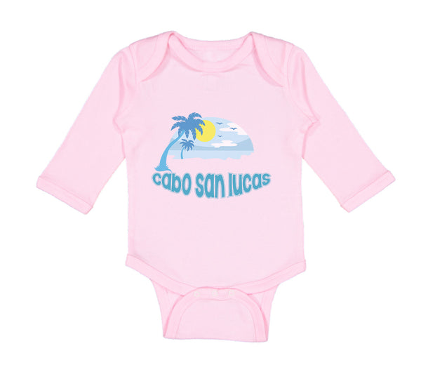 Long Sleeve Bodysuit Baby Cabo San Lucas Sunset Ocean Sea Life Cotton - Cute Rascals