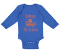 Long Sleeve Bodysuit Baby Release The Kraken Funny Humor Boy & Girl Clothes