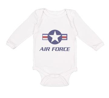 Long Sleeve Bodysuit Baby Air Force Boy & Girl Clothes Cotton