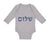 Long Sleeve Bodysuit Baby Shalom Style A Jewish Boy & Girl Clothes Cotton