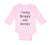 Long Sleeve Bodysuit Baby Young Scrappy and Hungry Funny Humor Cotton