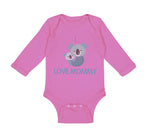 Long Sleeve Bodysuit Baby I Love Mommy Cute Mom Mothers Day Boy & Girl Clothes