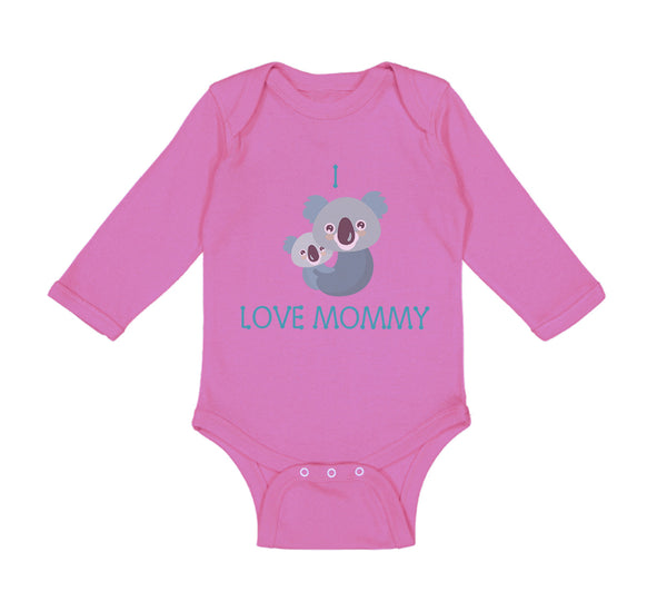 Long Sleeve Bodysuit Baby I Love Mommy Cute Mom Mothers Day Boy & Girl Clothes