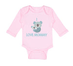Long Sleeve Bodysuit Baby I Love Mommy Cute Mom Mothers Day Boy & Girl Clothes