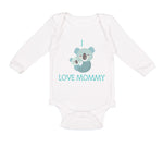 Long Sleeve Bodysuit Baby I Love Mommy Cute Mom Mothers Day Boy & Girl Clothes