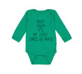 Long Sleeve Bodysuit Baby Keep Calm It's My First Cinco De Mayo Cotton