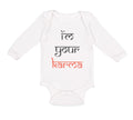 Long Sleeve Bodysuit Baby I'M Your Karma Funny Humor Boy & Girl Clothes Cotton