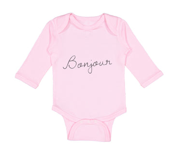 Long Sleeve Bodysuit Baby Bonjour Valentines Love Boy & Girl Clothes Cotton