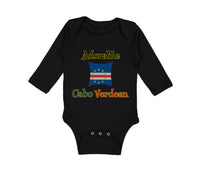 Long Sleeve Bodysuit Baby Adorable Cabo Verdean Cape Verde Boy & Girl Clothes - Cute Rascals