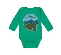 Long Sleeve Bodysuit Baby Glacier National Park Funny Humor Boy & Girl Clothes - Cute Rascals