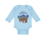 Long Sleeve Bodysuit Baby Glacier National Park Funny Humor Boy & Girl Clothes - Cute Rascals