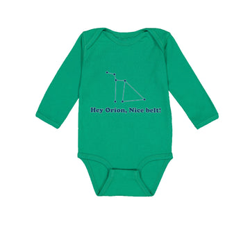 Long Sleeve Bodysuit Baby Hey Orion Nice Belt! Planets Space Boy & Girl Clothes