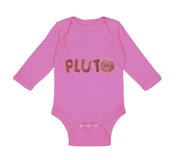 Long Sleeve Bodysuit Baby Pluto Planets Space Boy & Girl Clothes Cotton