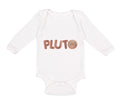 Long Sleeve Bodysuit Baby Pluto Planets Space Boy & Girl Clothes Cotton